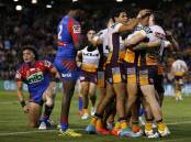 Brisbane have recorded a fifth-straight NRL victory by beating the Knights 36-12 in Newcastle.