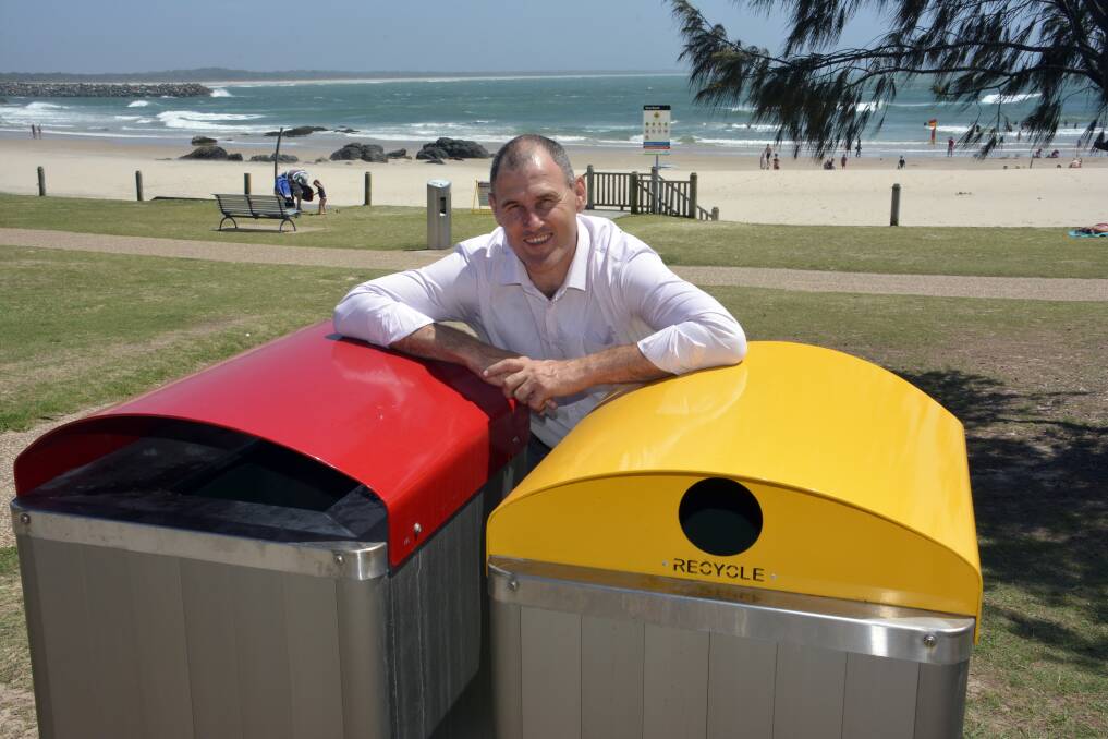 Remember to recycle: Mayor Peter Besseling encourages people to recycle over the festive season.