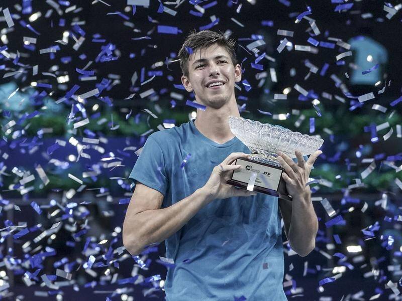 Alexei Popyrin has jumped into the ATP's top 100 after winning the Singapore Open.