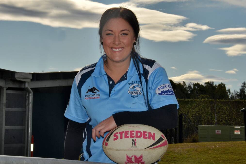 Milestone moment: Breakers league tag player Jazzy Wilbow will become the first woman to play 100 club games when they take on Old Bar at home tomorrow.  
Pic: MATT ATTARD