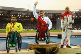 Australian Kurt Fearnley won the silver medal in the para-sport men's T54 1500m. PICTURE: GETTY