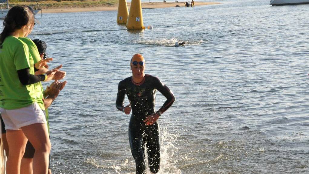 Lisa Marangon: Out of the water in last year's race.