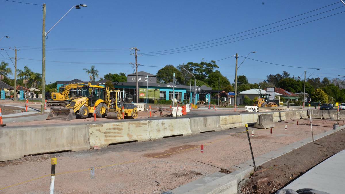 The work on the corner of Hastings River Drive and Boundary Street is finished.