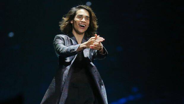 Isaiah Firebrace at this year's Eurovision Song Contest in Ukraine. Photo: AP Photo/Efrem Lukatsky
