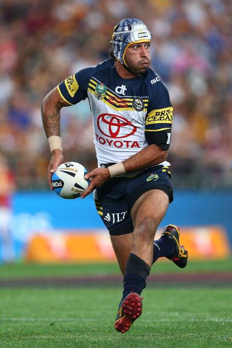 Competitor: Johnathan Thurston just wouldn't accept grand final defeat on Sunday.