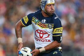 Competitor: Johnathan Thurston just wouldn't accept grand final defeat on Sunday.