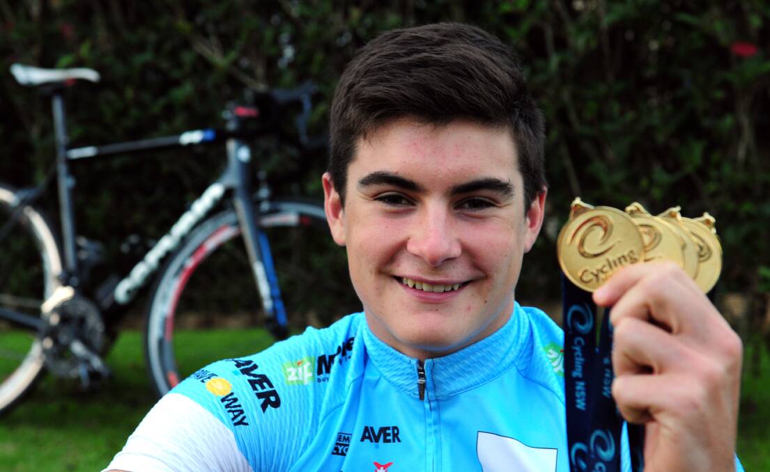 Star: Port Macquarie cyclist Liam Magennis is in the middle of a golden period in the saddle which would be capped off with Australian selection in the world titles.