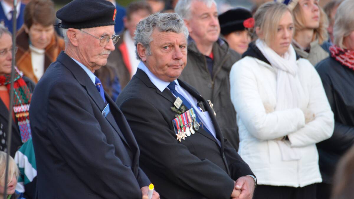 Local members of the National Servicemen's Association were among the attendees, laying a wreath in remembrance of fallen Diggers.
