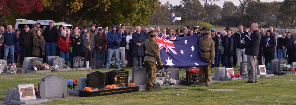 A crowd of approximately 100 locals and visitors attended this year's Glen Innes Dawn Service