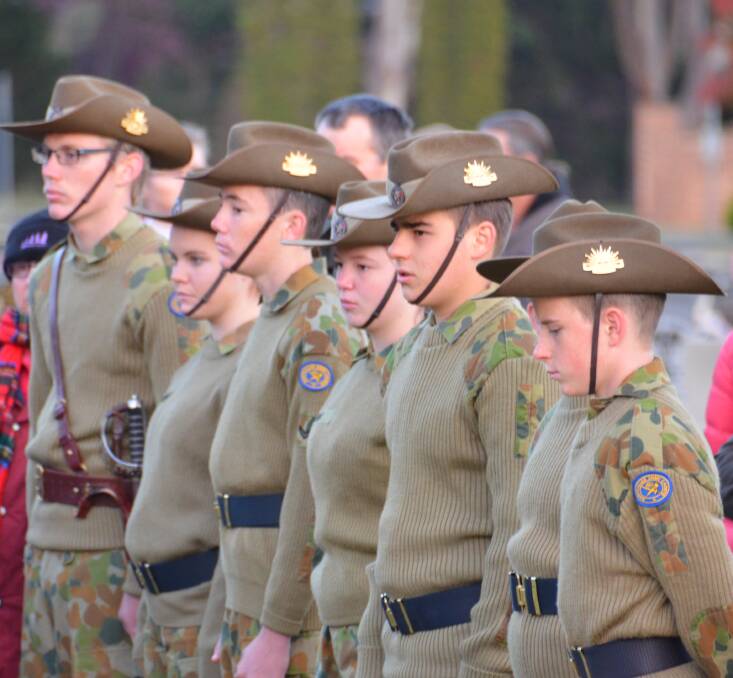 Glen Innes Cadet Unit 207 played an integral role in conducting the 2014 Dawn Service.