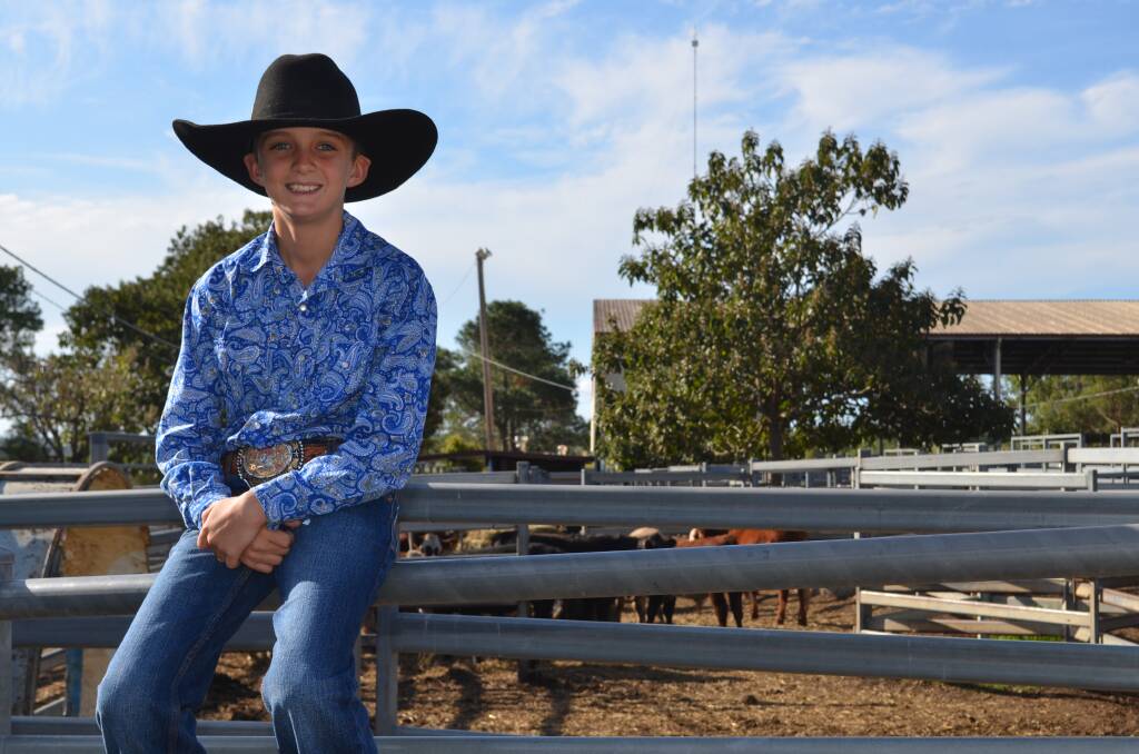 EXCITED: Levi Ward is on his way to America to compete against 
the best young steer riders in the world. Photo: Callum McGregor.