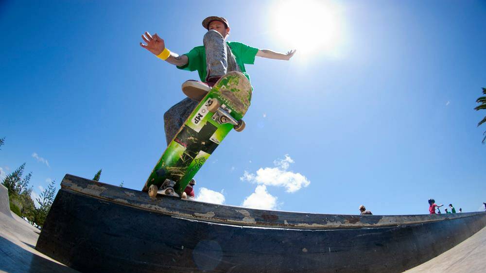 Scott Keller in action at Port Macquarie skate park. Photo: supplied