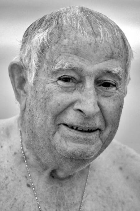 Never too old: Sunrise swimmer Frank Godfrey. Photo: Matt Attard