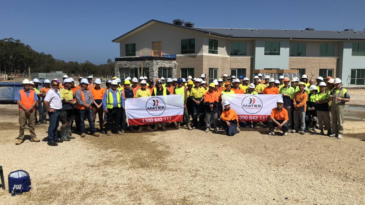 Flying the flag: Port Macquarie MATES in Construction (MIC) Fly the Flag group were keen supporters of R U OK? Day. 
