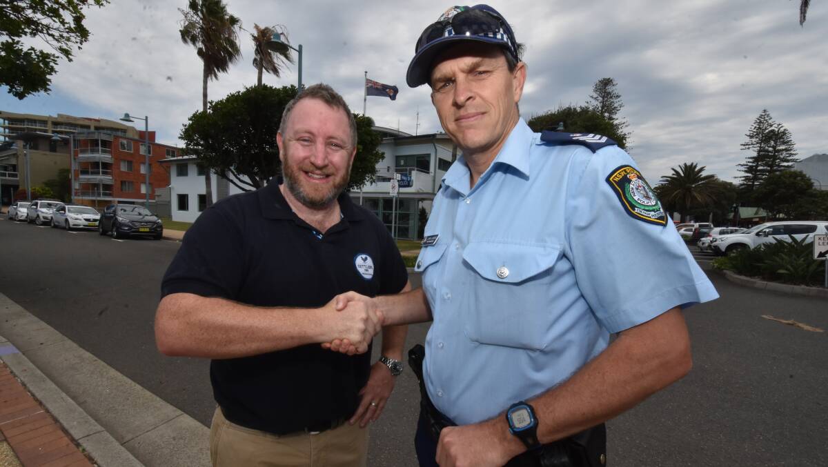 United: Hastings Liquor Accord president Alistair Flower and licensing police officer John Lawrie have a strong, proactive working relationship. Photo: Matt Attard