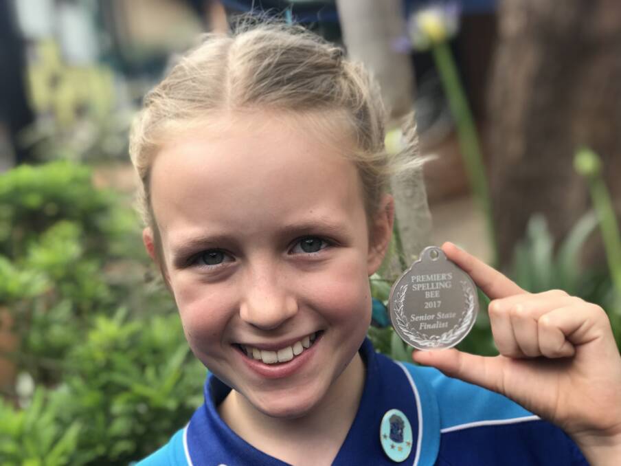 Our spelling champ: Matilda Stewart was the runner-up in the Premier's NSW Premier’s Spelling Bee. Photo: Matt Attard