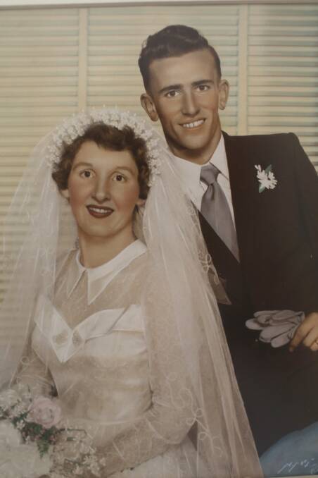 Shirley and Roy McLaren on their wedding day.