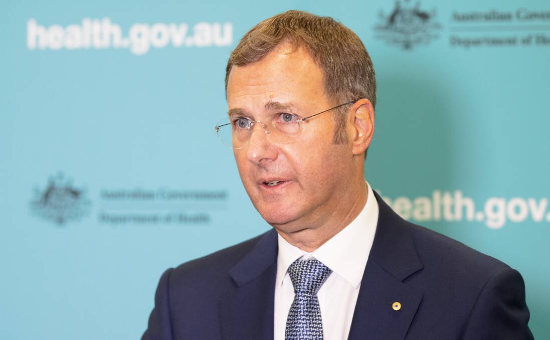Australia's acting chief medical officer Professor Michael Kidd on Friday. 