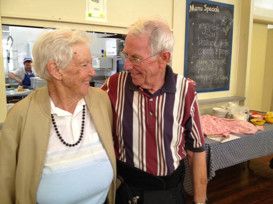From the heart: Left, St Thomas Anglican Church soup kitchen coordinator Bruce Cohen with regular customer, and friend, Margaret.
