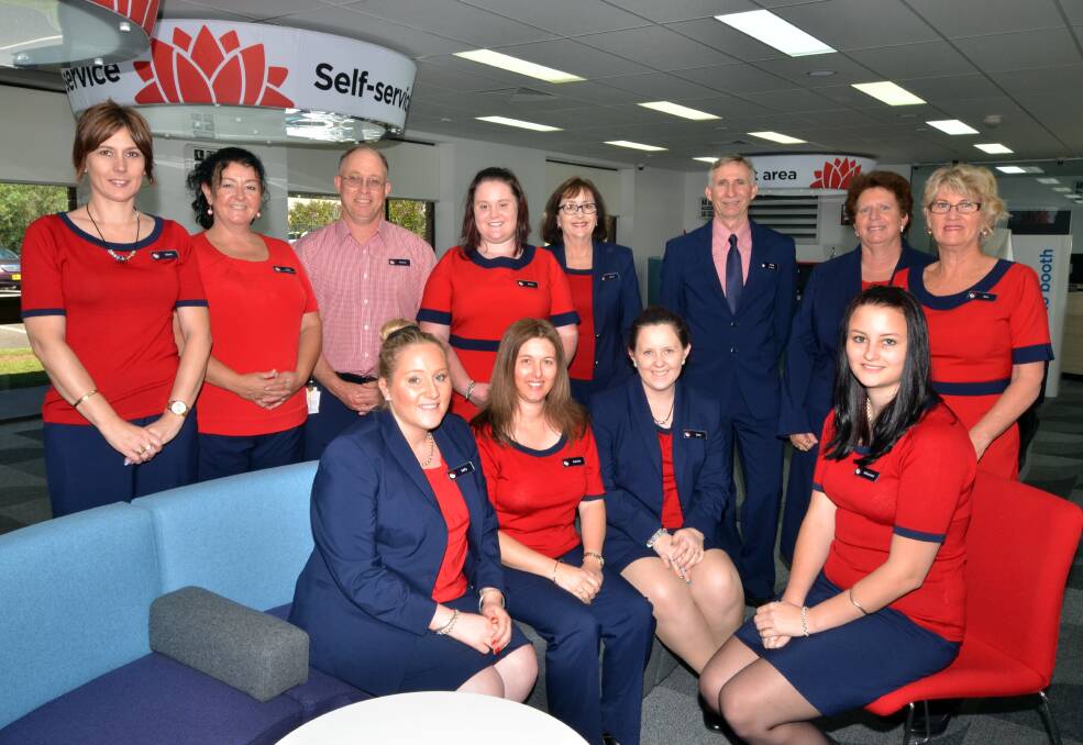 One stop: Staff of the new Service NSW centre open from today on Central Road, (front)Sally Lanagan, Katrina Gospel, Kate Wells, Rhiannon Saunders, (back) Alana Weeden, Jodie O'Brien, Peter Beness, Emma Burley, Anne Huleatt, Peter Dawson, Robyn Kennedy and Sue Nagle.