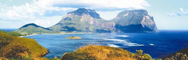 World Heritage listed: Lord Howe Island.