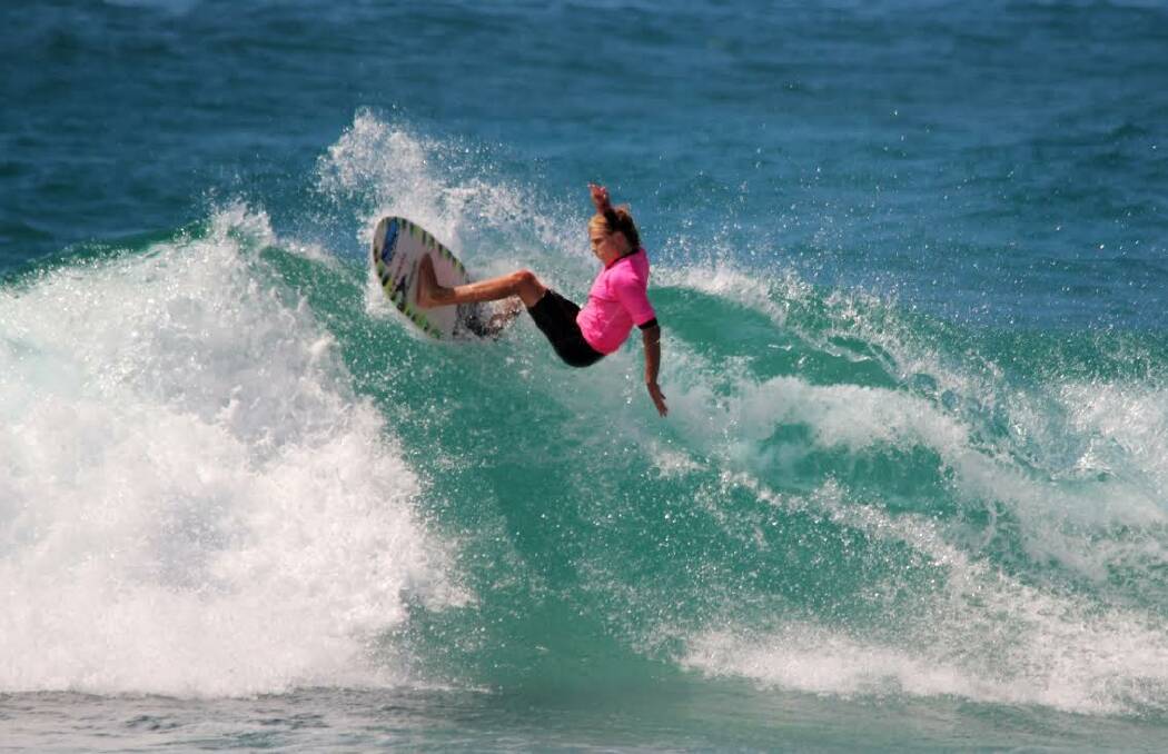 Young guns: A group of rising talents, including the likes of Robbie Pugh (pictured), Ben Howard, Jack Clarke and Jordy Willis are pumping new blood into the Port Macquarie Surfboard Riders Club.