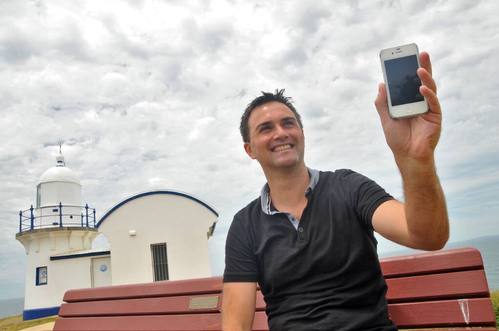 Live the experience: Michael Rohr of Port Macquarie is the developer of the new Mystery Trip mobile app.