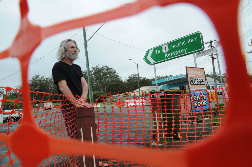 Vital intersection: Kew Corner Store owner Paul Macindoe believes work on a roundabout at Kew will improve safety.