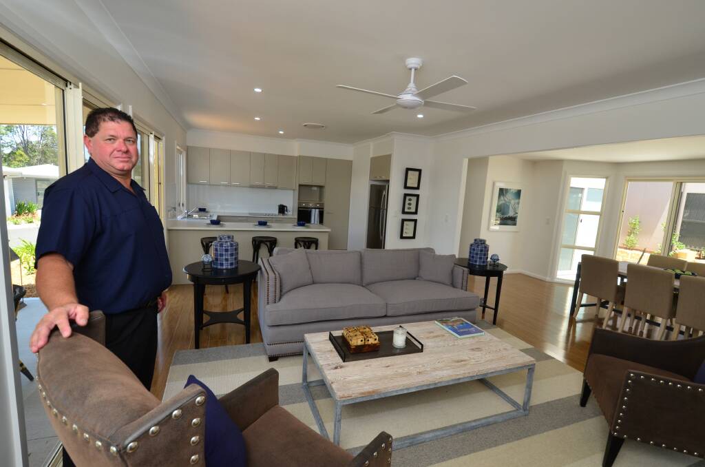 Lifestyle retirement living: Ocean Club Resort operational manager Darren Sage in one of the display homes.