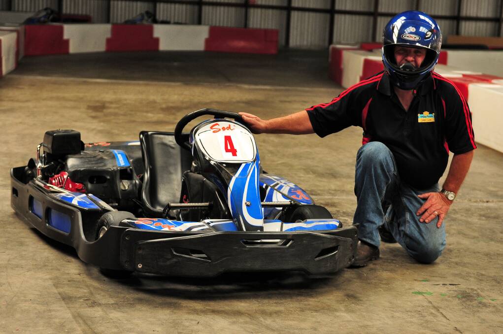 Hooking in: Wayne Halder at the indoor centre which will be open to the public this weekend.