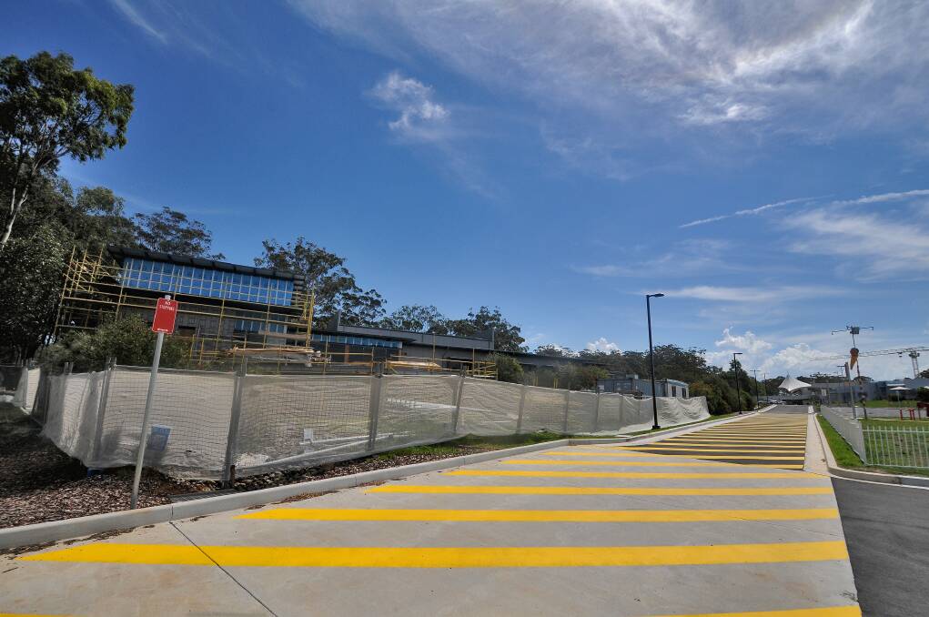 Good progress: The extension takes shape at the University of NSW Rural Clinical School Port Macquarie Campus.