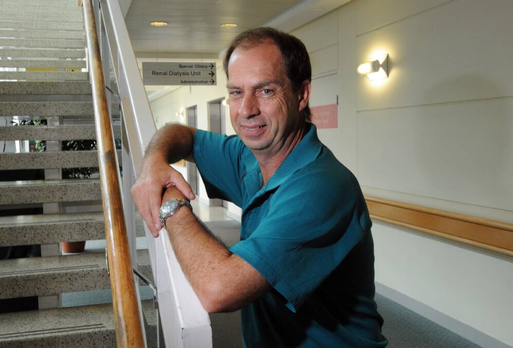 Rostered on: Hospital assistant Steve Hunt says working on Christmas Day is part of the job.