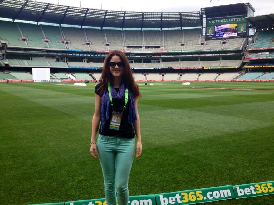 Self-confessed cricket-lover and former Wauchope resident, Monica Oriel, told the Port News singing at the MCG was a dream come true.  