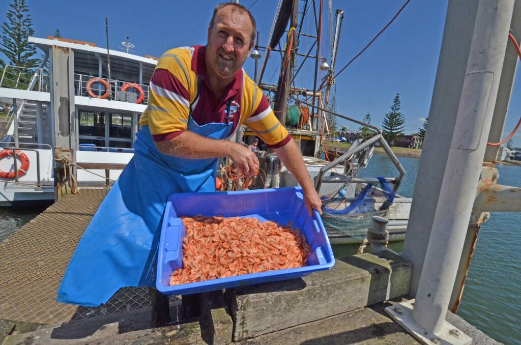 Robert Elford displays some of the fresh seafood that will be available over the Easter period.