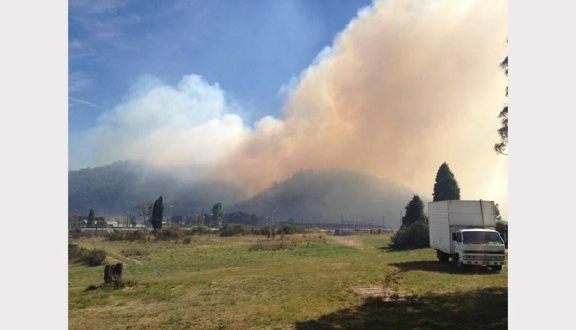 The view from Lithgow on Thursday morning. Photo: RDS, via Twitter.