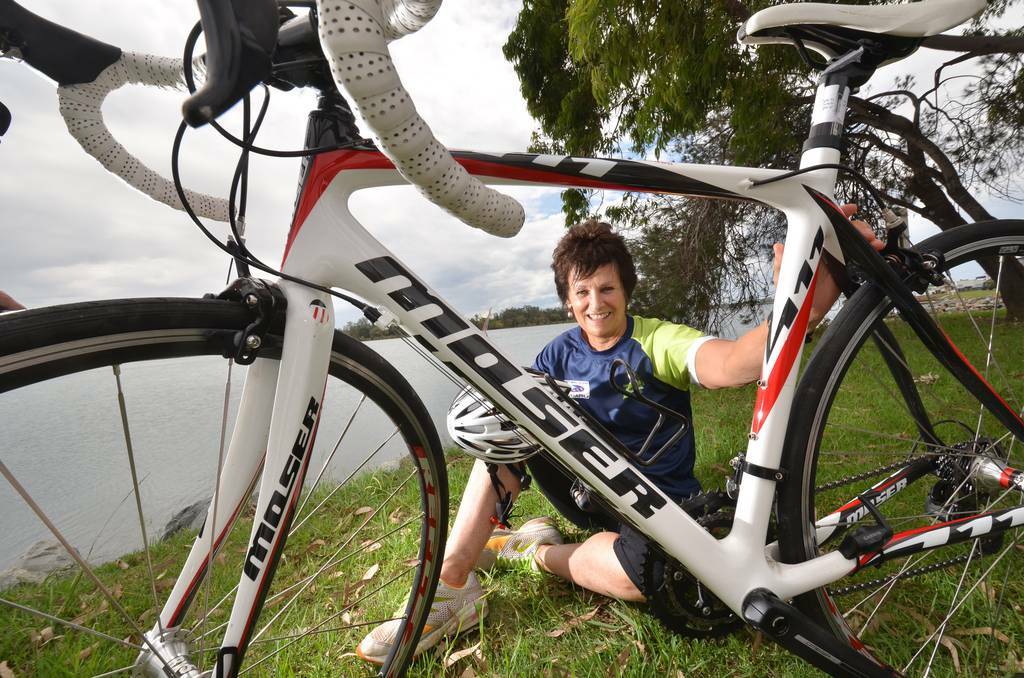Trish Davis urges all women to get down to McInherney Park for a women's-only triathlon on Sunday. Pic: Port News