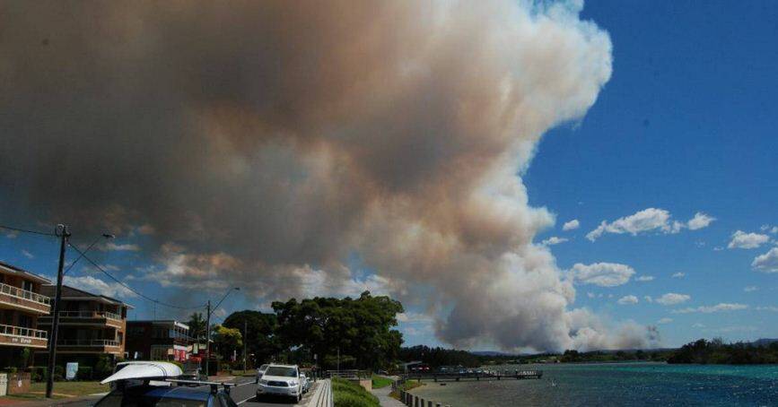 Out of control bush fires are burning at Wooton, Monkerai and Tea Gardens.