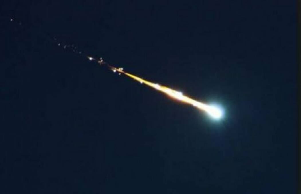 A former Soviet satellite that burned up in the earth's atmosphere is thought to have been the the light many people saw on Thursday night. Pic: NASA file photo