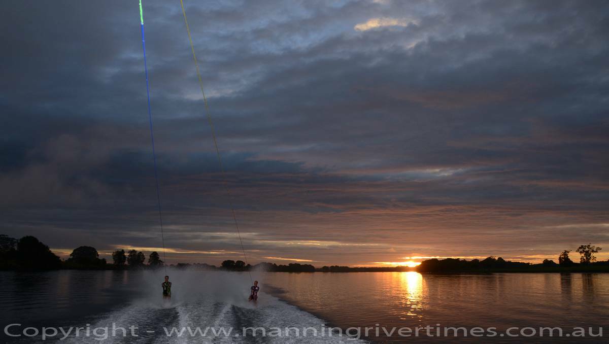 Daybreak on the Manning - Skiing at Cundletown. Pic: Manning River Times