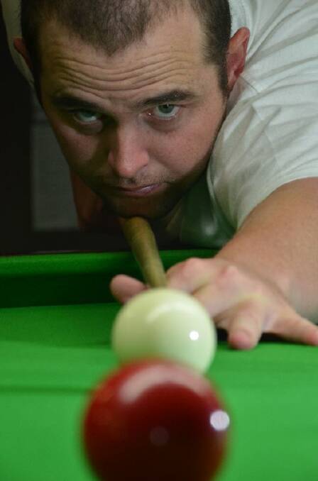The eyes have it at the snooker table.