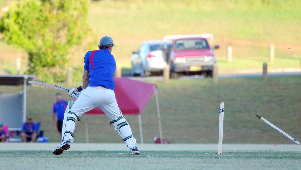 Stumps everywhere:  Wauchope RSL captain Brad Baxter said Matt Broderick’s position in the batting  line-up was under review after a recent performance in the Twenty20 competition. 