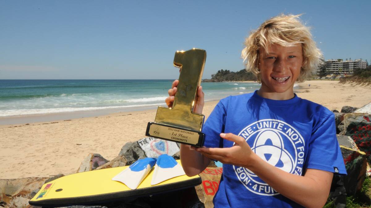 Winner: Isaac Evans is Port Macquarie's latest national champion. Pic: PETER GLEESON