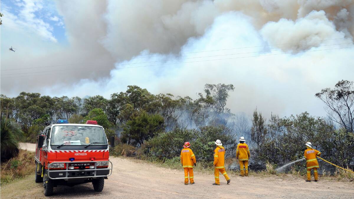 Fires at Dunbogan and Kew. Photo by Peter Gleeson