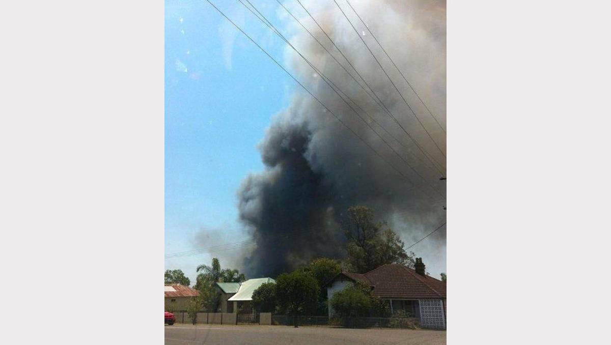 RFS Deputy Commissioner Rob Rogers tweeted this photo of the Cessnock fire.